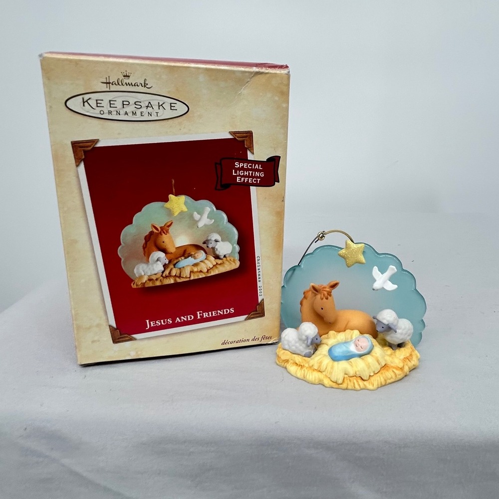 Hallmark Keepsake Ornament Jesus‎ and Friends Special Lighting Effect 2022